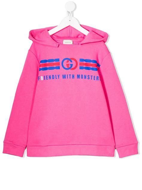 gucci friendly with monsters|Gucci Children Friendly With Monsters logo hoodie .